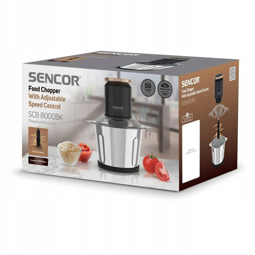 Smulkintuvas Sencor SCB 8000SL, Sidabrinis