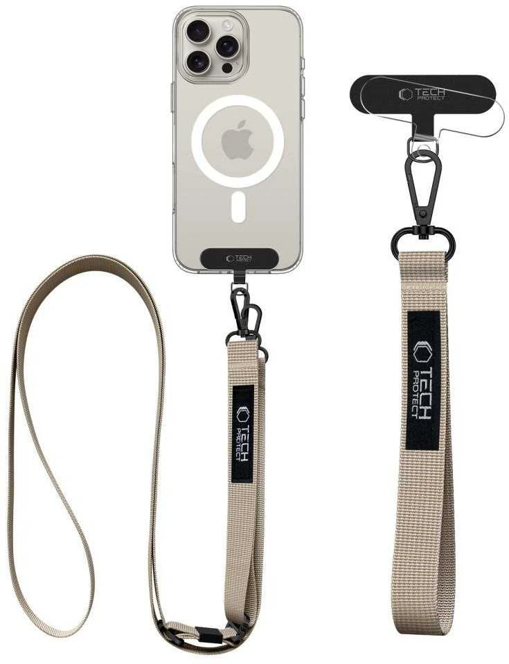 Tech-Protect C65 Rope Crossbody Leash - rusvai gelsvas