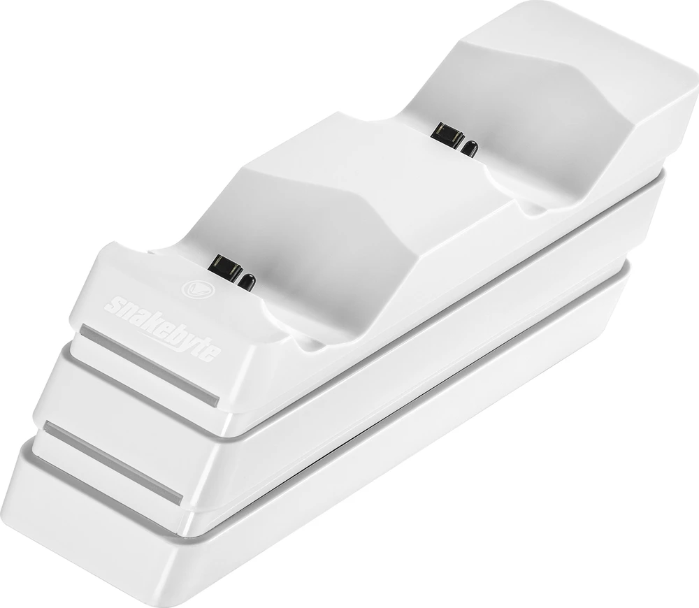 Snakebyte dvigubA TWIN: CHARGE 4 stotelė PS4 balta