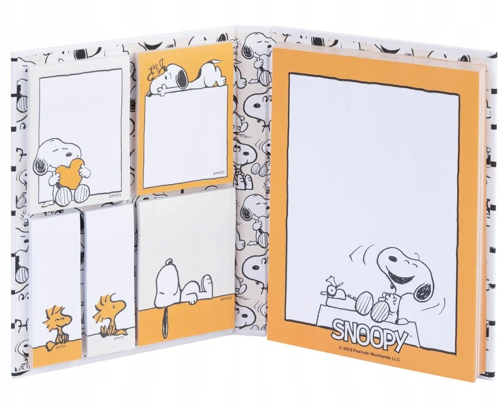 Snoopy - A6 formato lipnus užrašų sąsiuvinis iš „Lazy Days“ kolekcijos
