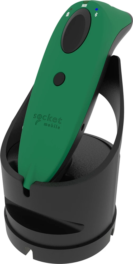 Brūkšninių kodų skaitytuvas Socket Mobile S720, su stotele, Baltas