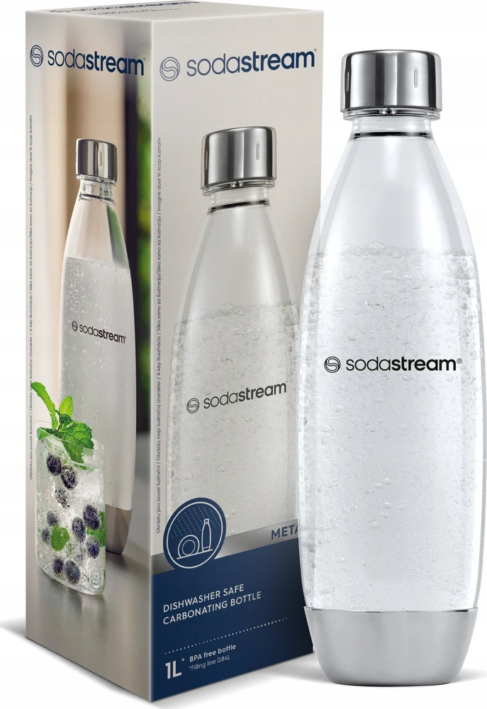Sodastream Bottle Fuse Sidabrinis Elegance 1L Tritan | SodaStream