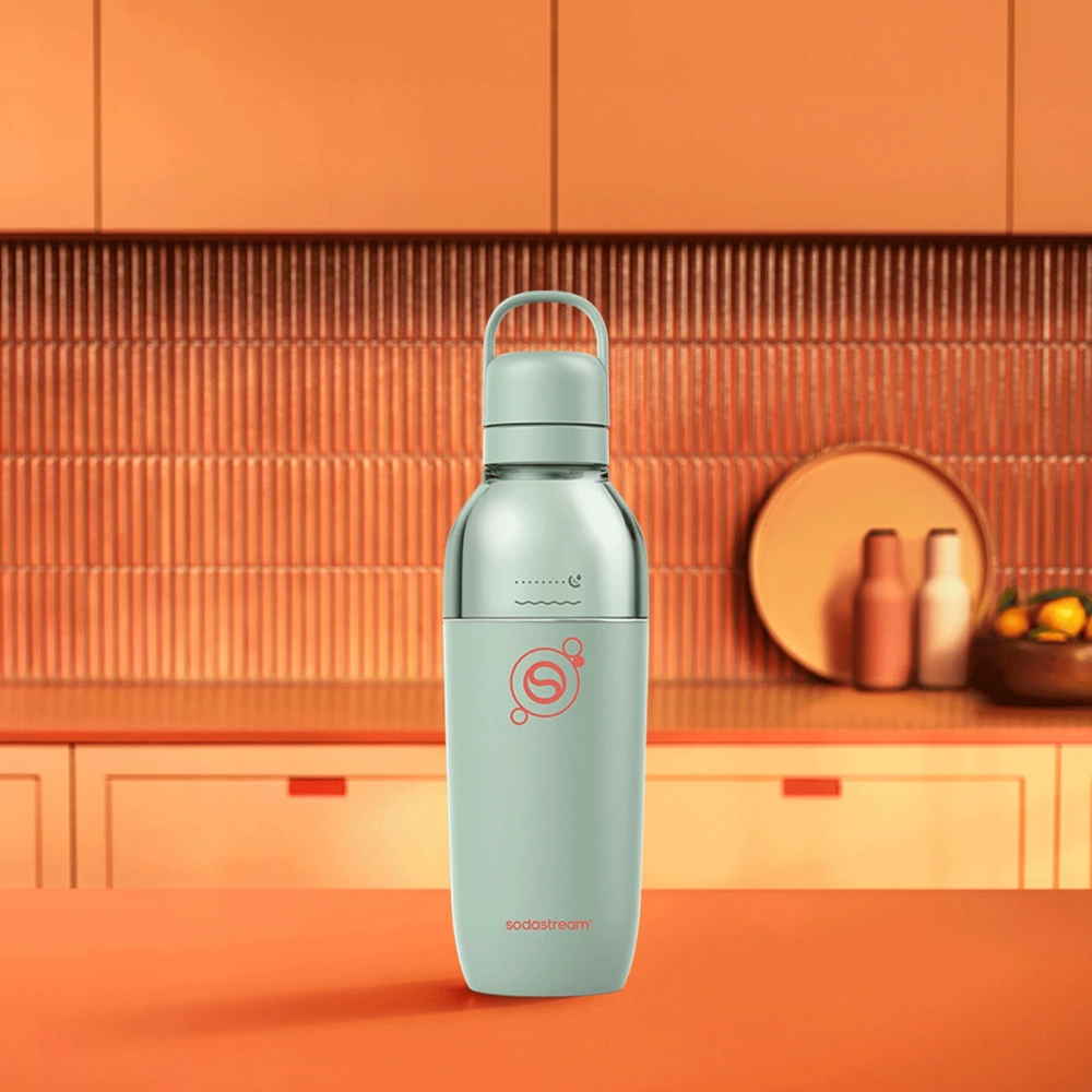 SodaStream Fizz&Go Easy Mix gazuoto vandens gertuvė, mėtų spalvos, 710 ml