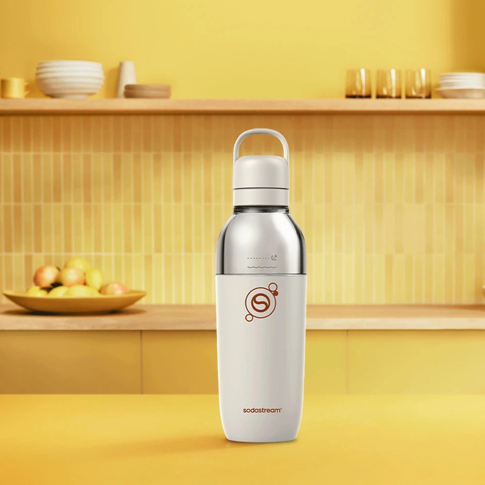 SodaStream Fizz&Go Easy Mix gazuoto vandens gertuvė, smėlio spalvos, 710 ml