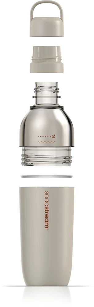 SodaStream Fizz&Go Easy Mix gazuoto vandens gertuvė, smėlio spalvos, 710 ml