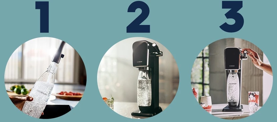 Gėrimų gazavimo aparato SodaStream vandens buteliai Fuse, 1l, 2 vnt, arbūzas/ananasas