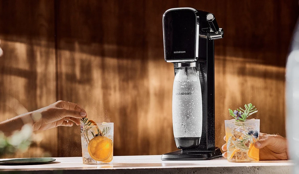 Gėrimų gazavimo aparato SodaStream vandens buteliai Fuse, 1l, 2 vnt, arbūzas/ananasas