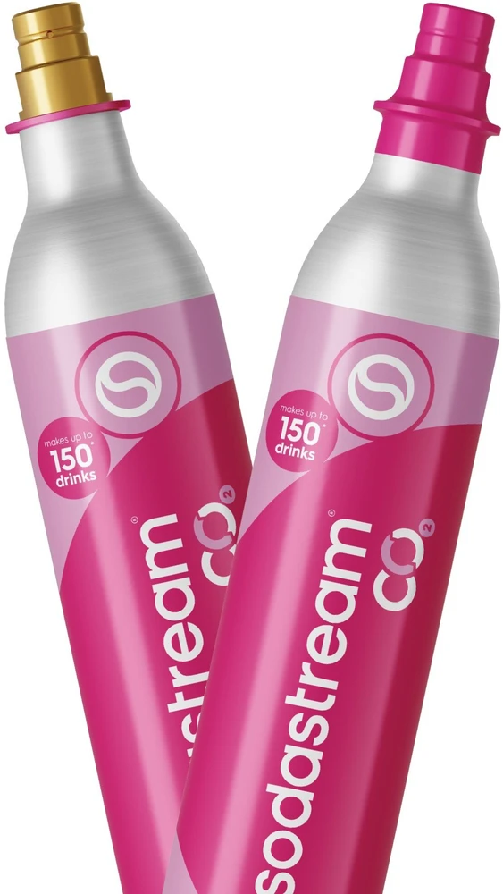SodaStream Quick Connect CO2 angliarūgštės cilindras 60L, rožinis