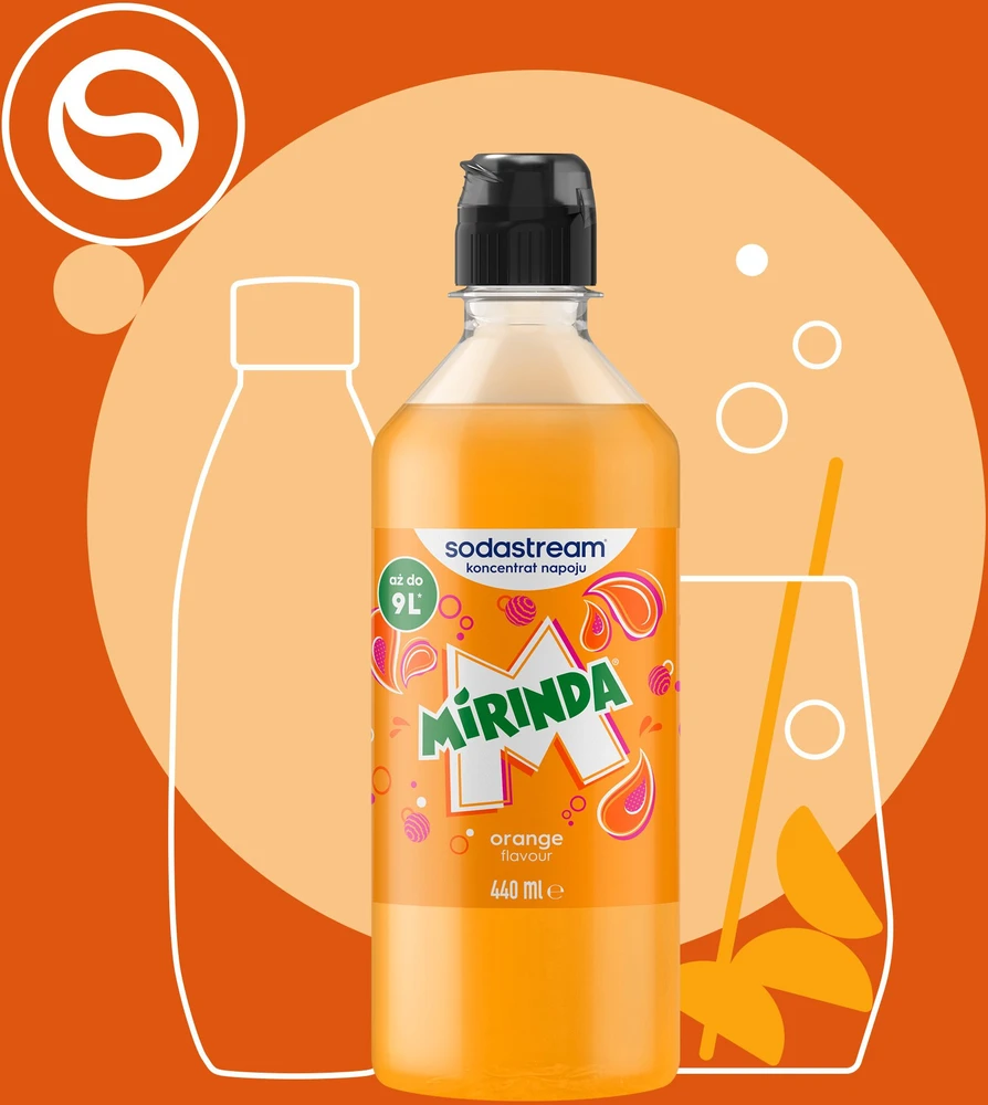Mirinda skonio SodaStream sirupas, 440ml
