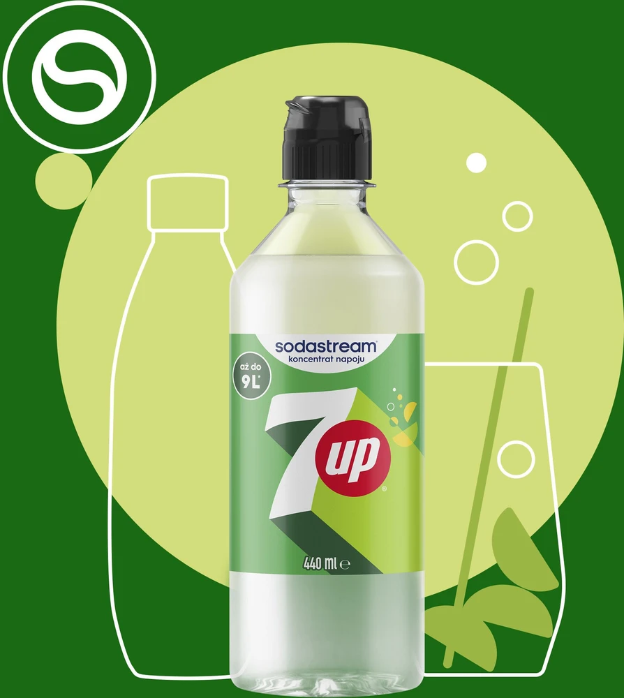 7Up skonio SodaStream sirupas, 440ml