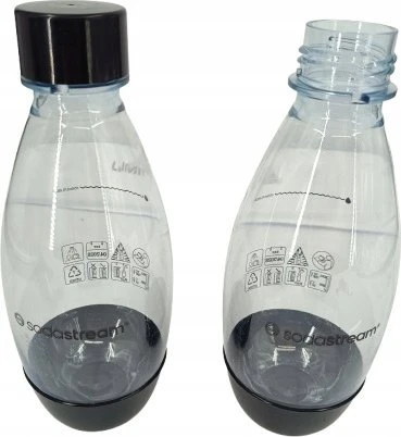 Buteliukai SodaStream DWS Fuse, juodos spalvos, 2 x 0,5 l