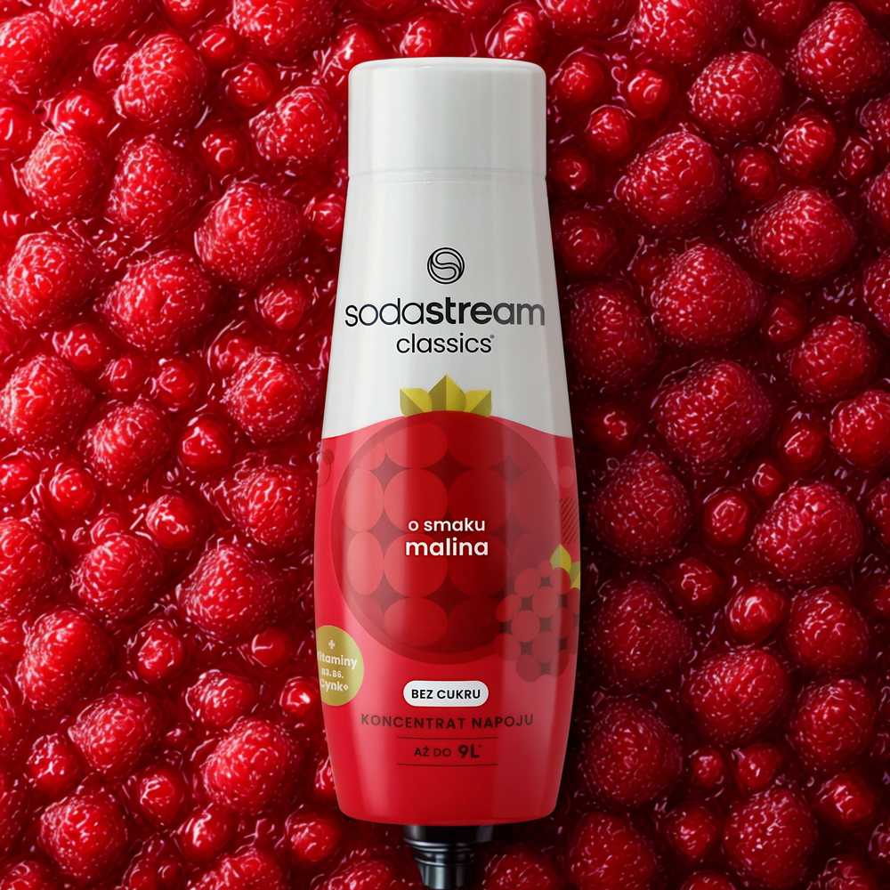 Sirupas gazuotų gėrimų gaminimo aparatui SodaStream, Avietė Zero, 440 ml