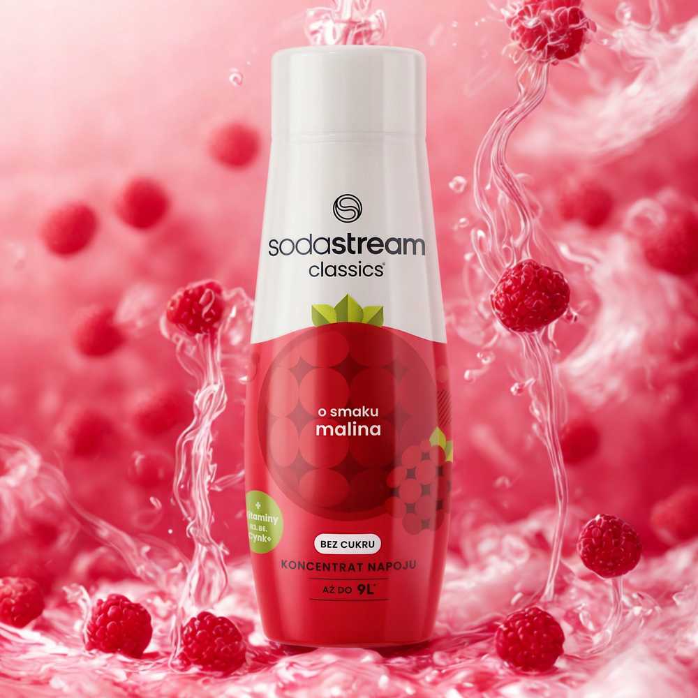 Sirupas gazuotų gėrimų gaminimo aparatui SodaStream, Avietė Zero, 440 ml