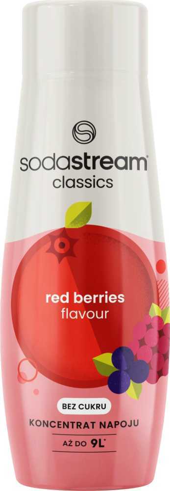 Raudonųjų uogų skonio SodraStream sirupas, becukris, 440 ml