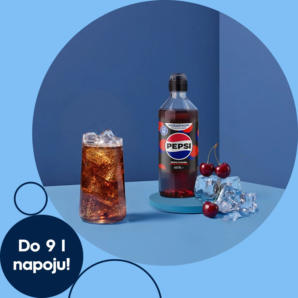 Pepsi Max Vyšnių skonio SodaStream sirupas, 440ml