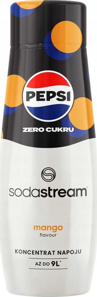 Sirupas gazuotų gėrimų gaminimo aparatui SodaStream, Pepsi Max Mango Zero, 440 ml