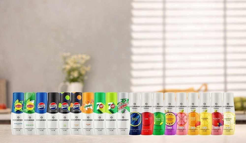 Sirupas gazuotų gėrimų gaminimo aparatui SodaStream, Pepsi Max Mango Zero, 440 ml