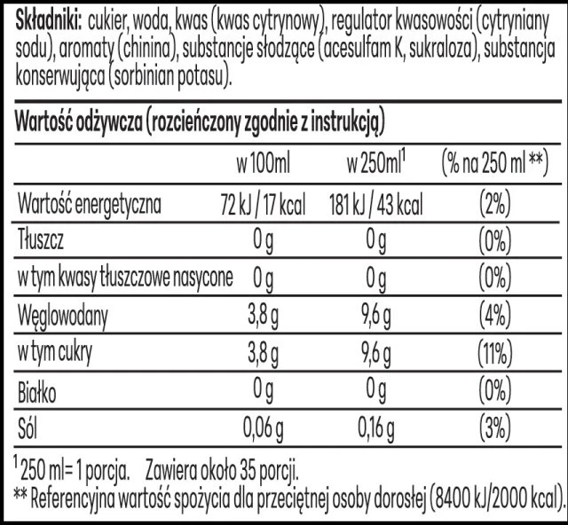 Sirupas gazuotų gėrimų gaminimo aparatui SodaStream, Tonic, 440 ml