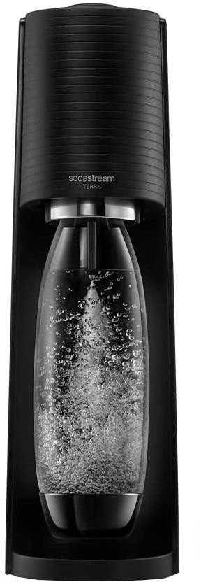 Gazuotų gėrimų gaminimo aparato SodaStream Terra rinkinys, juodas aprašymas - Prekės nuotrauka