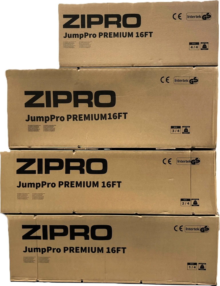 Zipro JumpPro Premium Batutas su vidiniu tinklu, 496cm
