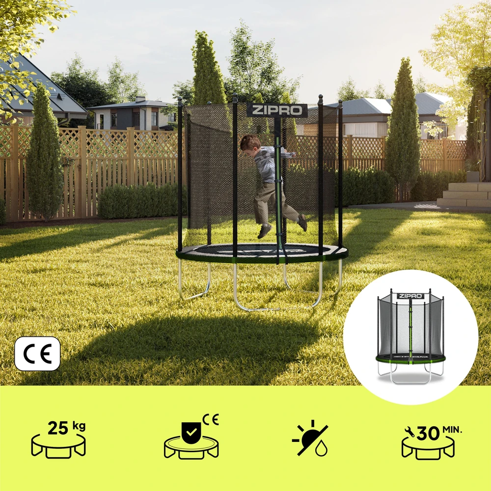 Zipro Jump Pro OUT batutas su išoriniu tinklu, 127 cm