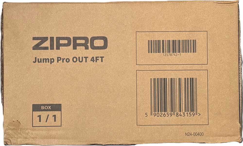 Zipro Jump Pro OUT batutas su išoriniu tinklu, 127 cm