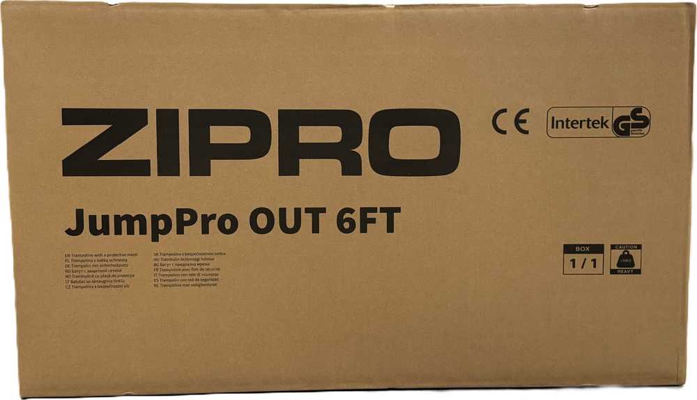 Zipro Jump Pro OUT batutas su išoriniu tinklu, 183 cm