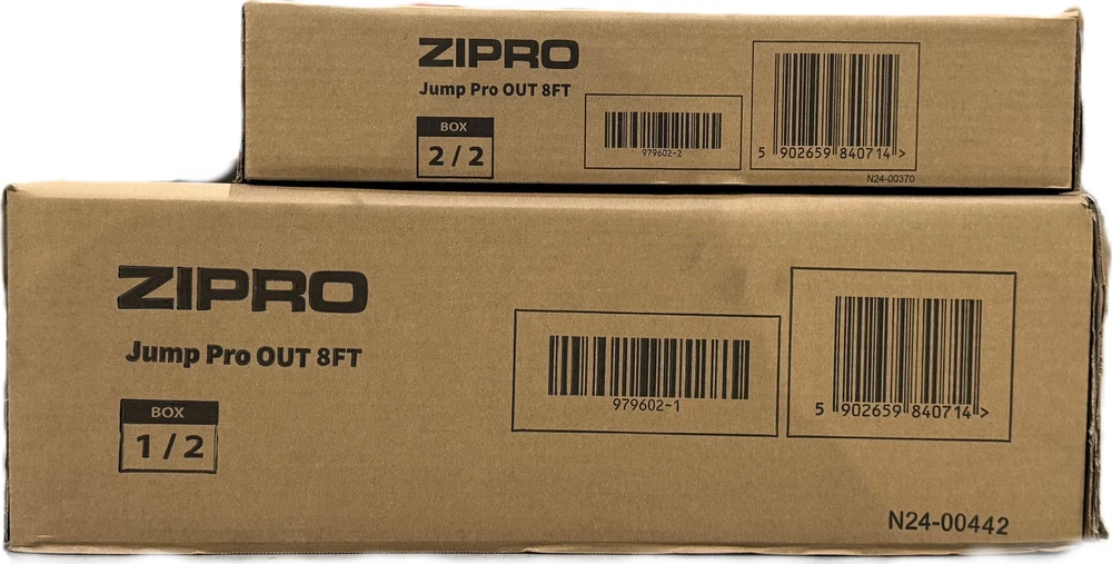 Zipro Jump Pro OUT batutas su išoriniu tinklu, 252 cm