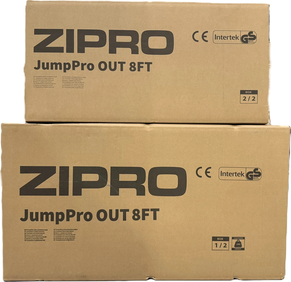 Zipro Jump Pro OUT batutas su išoriniu tinklu, 252 cm