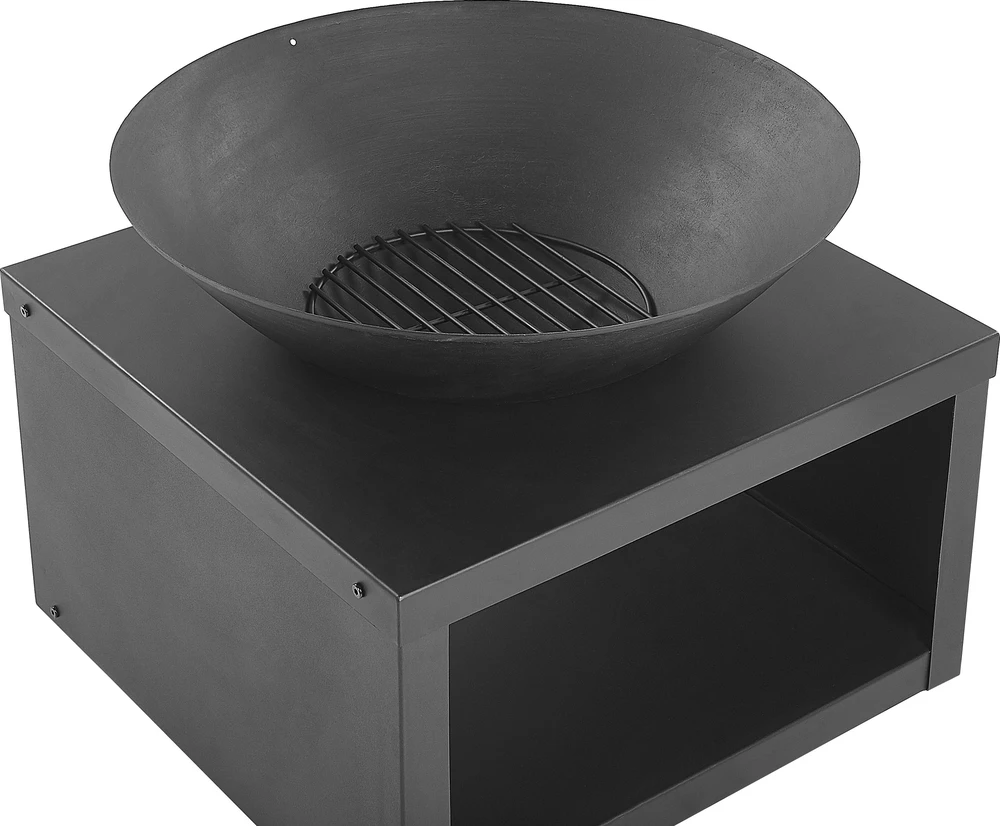 Beliani Sodo laužavietė TANARA Metalinė Juoda