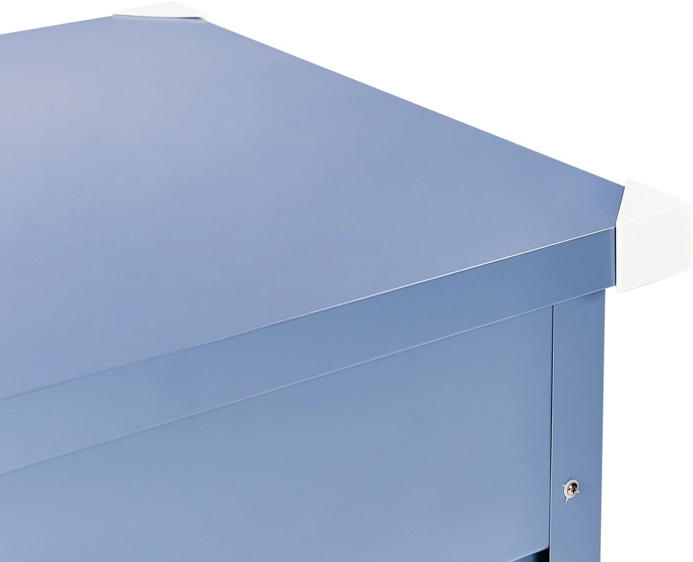 Beliani Sodo dėžė CEBROSA 132 cm 62 cm, mėlyna