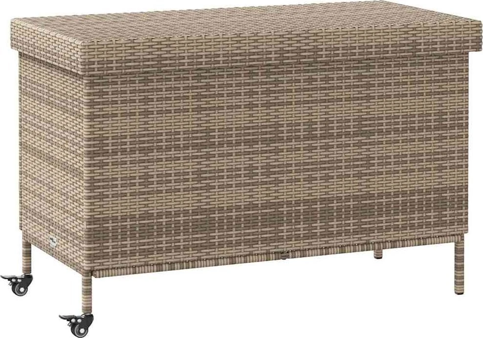 Sodo daiktadėžė su ratukais, pilkos spalvos, 110x55x73cm