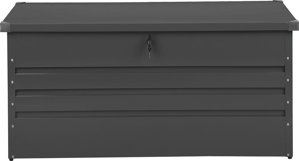 Beliani Sodo dėžė CEBROSA 132 cm 62 cm pilka