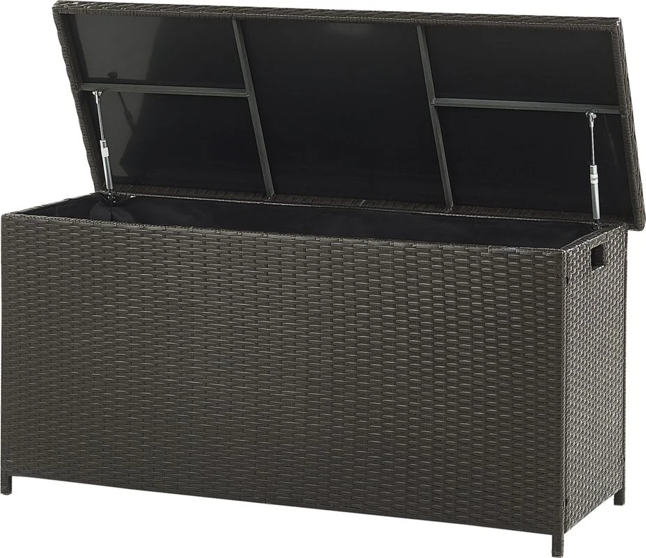Beliani Sodo dėžė MODENA 126 cm 46 cm Ruda