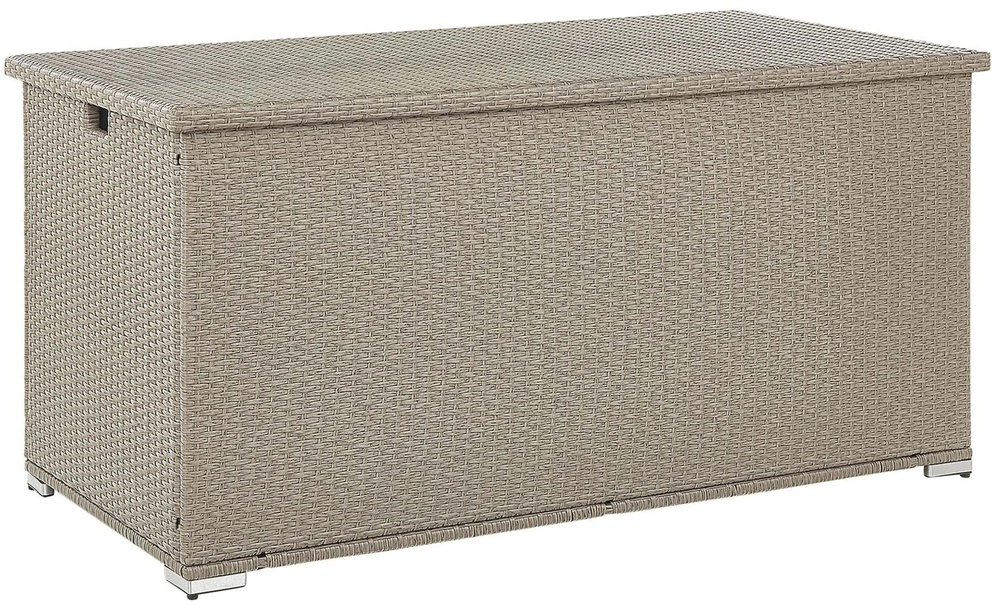 Beliani Sodo skrynia MODENA 155 cm 75 cm smėlio-pilka
