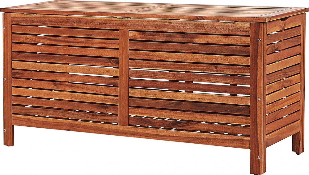 Beliani Sodo dėžė RIVIERA 130 cm 48 cm, ruda