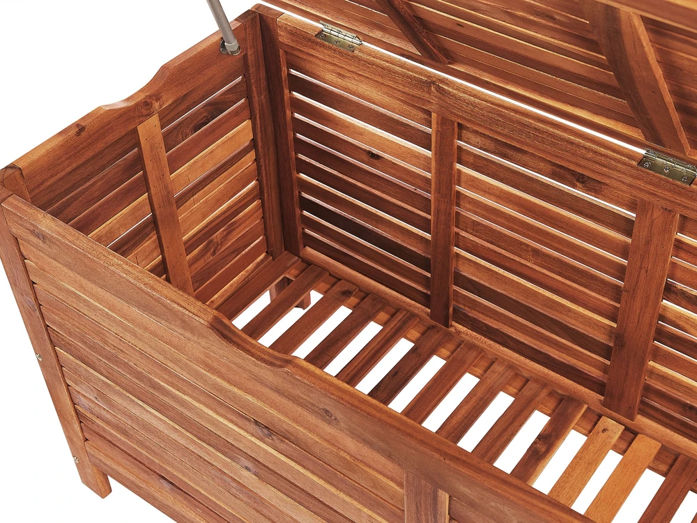 Beliani Sodo dėžė RIVIERA 130 cm 48 cm, ruda