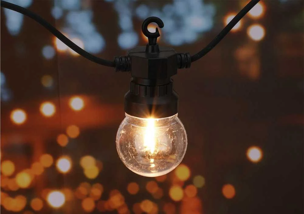 Vilde LED lauko girlianda 9,5 m - 20 LED lemputių - Sodo apšvietimas