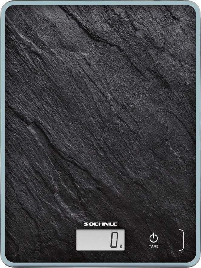 Virtuvinės svarstyklės Maisto Svarstyklės - Soehnle Page Compact 300, 5kg Talpa, 1g Tikslumas, Juoda Slate