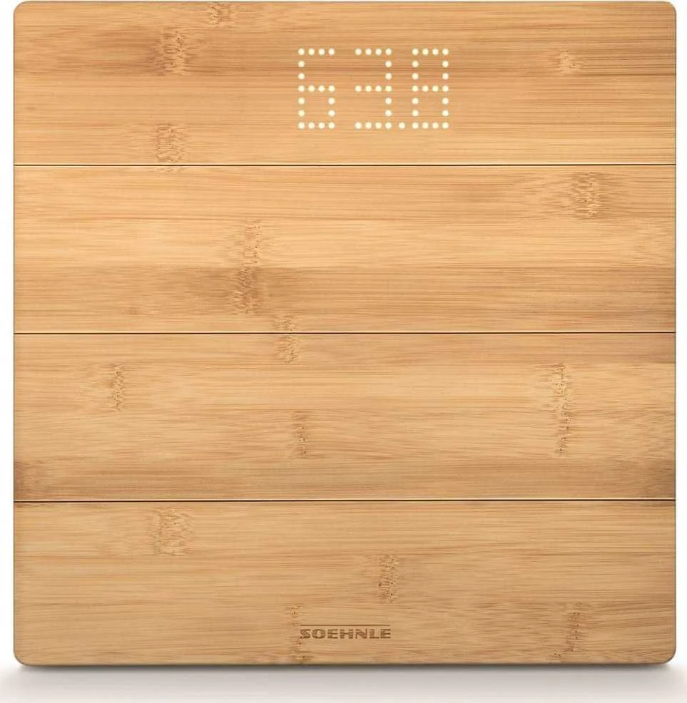 Skaitmeninės Svarstyklės - Soehnle Style Sense Bamboo Magic 180kg 100g Ruda