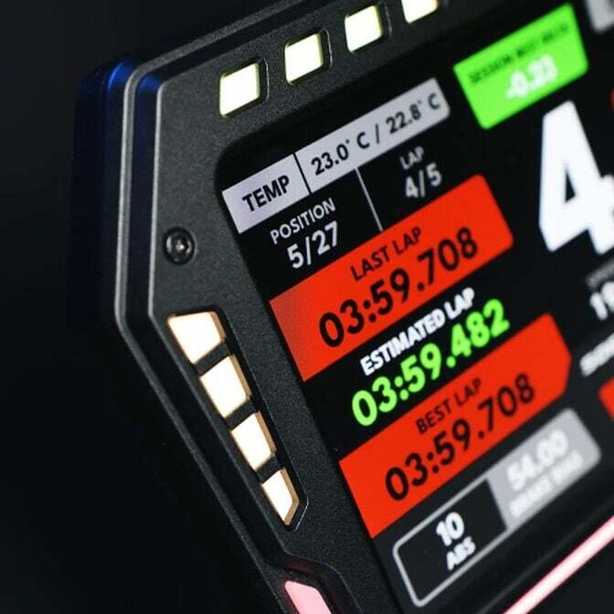 SOELPEC XR-7 Ekranas, sim racing touchscreen, RGB telemetry – juodas