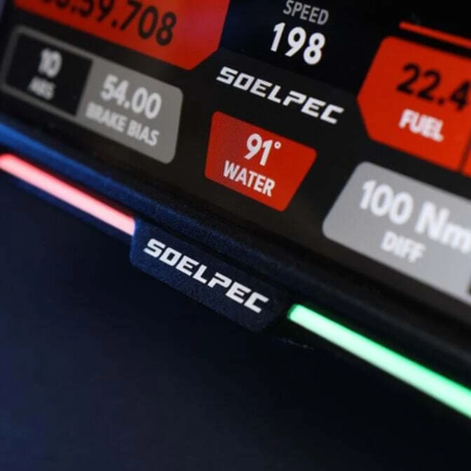 SOELPEC XR-7 Ekranas, sim racing touchscreen, RGB telemetry – juodas