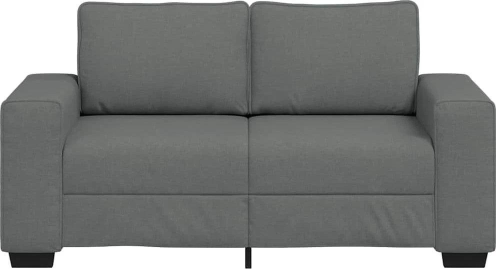 Dvivietė sofa, tamsiai pilka, 160x77x82 cm, audinys