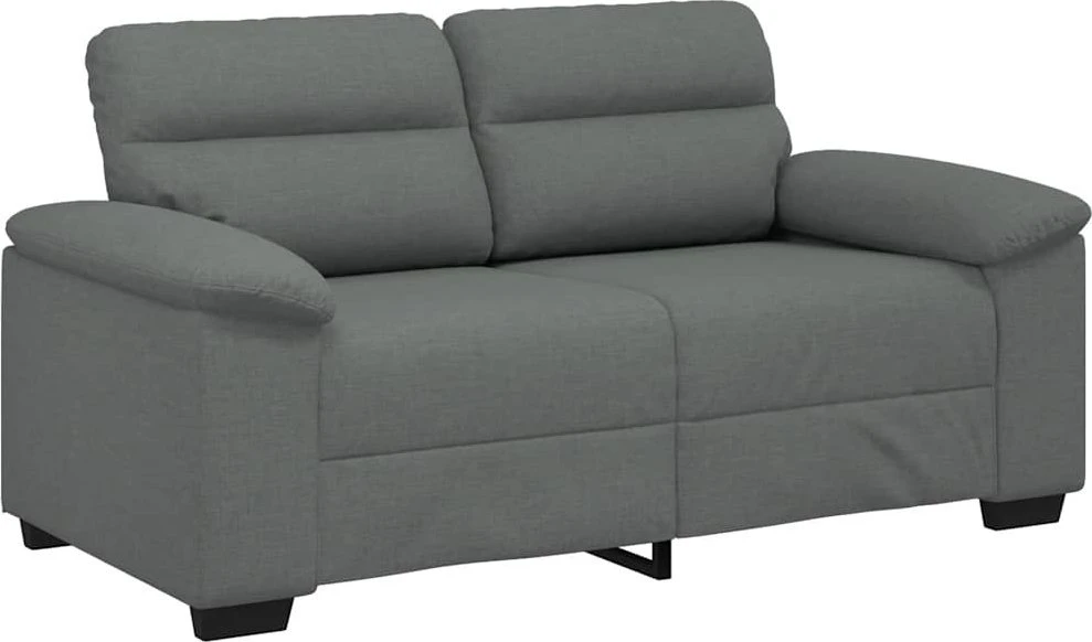 Dvivietė sofa, tamsiai pilka, 160x81x84 cm, audinys