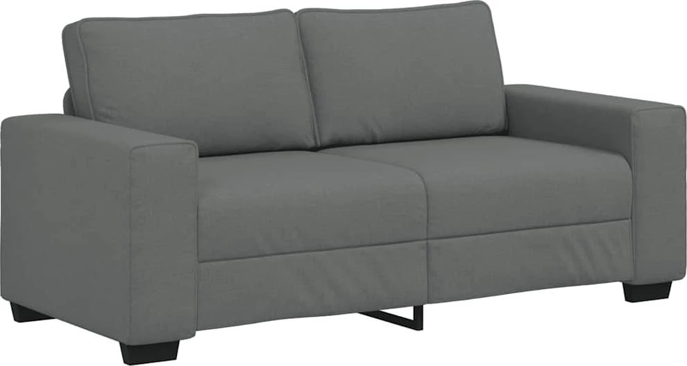 Dvivietė sofa, tamsiai pilka, 180x77x82 cm, audinys
