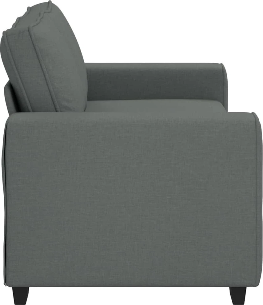 Dvivietė sofa, tamsiai pilka, 180x77x82 cm, audinys