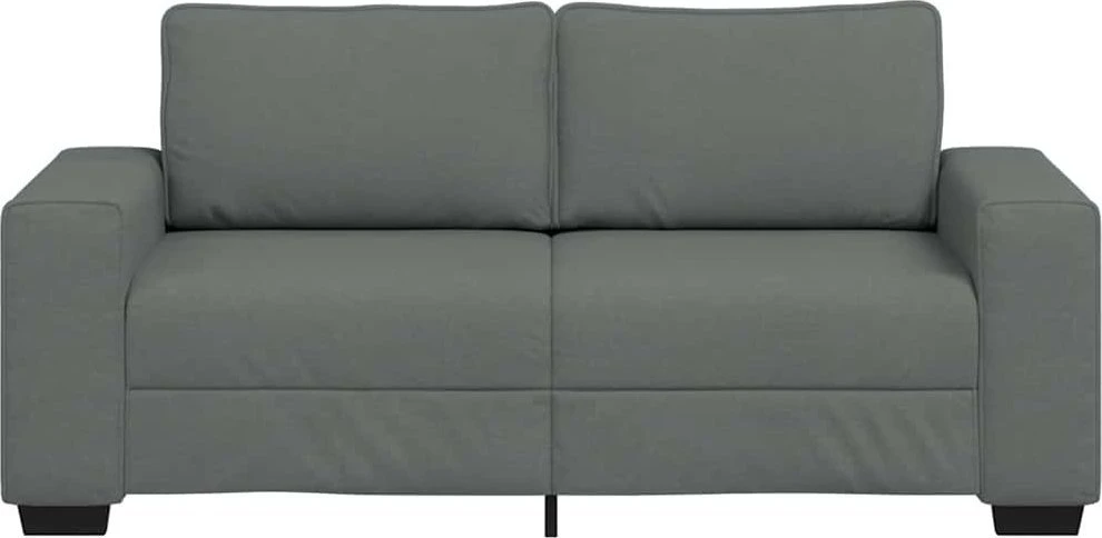 Dvivietė sofa, tamsiai pilka, 180x77x82 cm, audinys