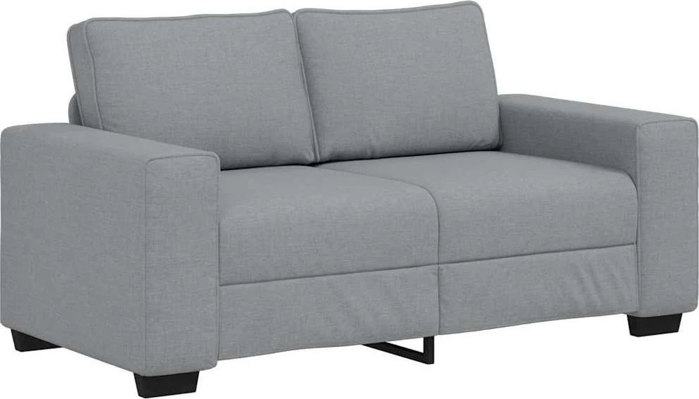 Dvivietė sofa, šviesiai pilka, 160x77x82 cm, audinys