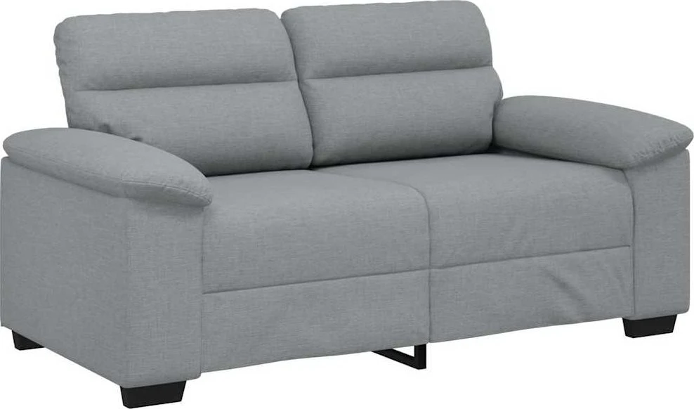 Dvivietė sofa, šviesiai pilka, 160x81x84 cm, audinys