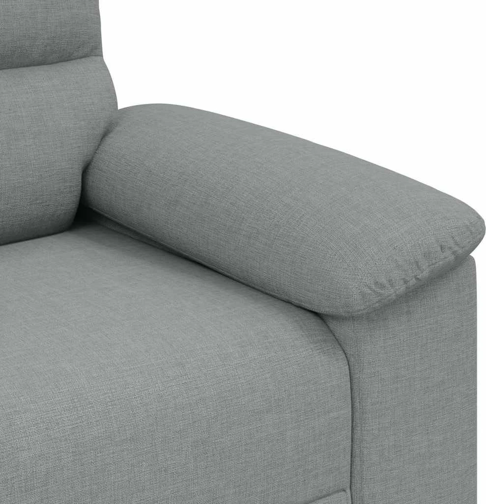 Dvivietė sofa, šviesiai pilka, 160x81x84 cm, audinys